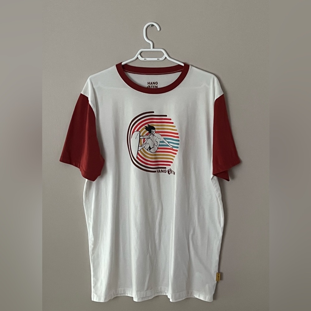 Men’s HANG 👣 TAN Vintage Short Sleeves Surfer Dude  T-Shirt